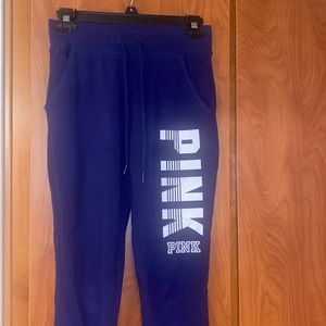 Xs pink blue sweatpants